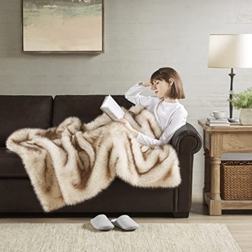 Hyde Lane Faux Fur Throw Blanket - Luxury Cozy Gift