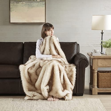Hyde Lane Faux Fur Throw Blanket - Luxury Cozy Gift
