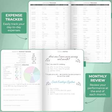 Clever Fox Budget Planner - Expense Tracker, A5 Emerald