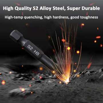 Hex Head Allen Wrench Drill Bit Set (10pc Metric & 10pc SAE), PTSLKHN Allen Wrench Drill Bits, Upgraded 1/4" Quick Release Shank Magnetic Hex Bit Set - Perfect for Ikea Type Furniture