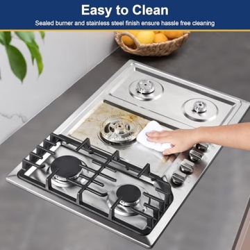 Amzgachfktch 30 Inch Gas Cooktop with 5 SABAF Burners