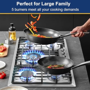 Amzgachfktch 30 Inch Gas Cooktop with 5 SABAF Burners