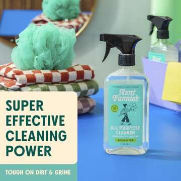 Aunt Fannie's All Purpose Cleaning Vinegar, Multisurface Spray Cleaner, 16.9 Ounces, Eucalyptus Scent (Pack of 1), Packaging May Vary