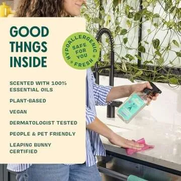 Aunt Fannie's All Purpose Cleaning Vinegar, Multisurface Spray Cleaner, 16.9 Ounces, Eucalyptus Scent (Pack of 1), Packaging May Vary