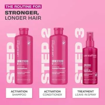 Lee Stafford Hair Growth Conditioner | Grow Strong & Long Collection - Best Thickening Regrowth Treatment for Thinning Hair Loss & Fine Hairs, Deep Conditioning, Sulfate Free, Men & Women, 16.9 Fl Oz