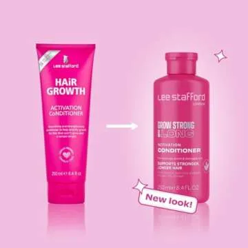 Lee Stafford Hair Growth Conditioner | Grow Strong & Long Collection - Best Thickening Regrowth Treatment for Thinning Hair Loss & Fine Hairs, Deep Conditioning, Sulfate Free, Men & Women, 16.9 Fl Oz