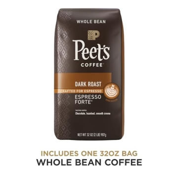 Peet's Coffee Dark Roast Whole Bean Espresso Forte - 32 Ounce Bag
