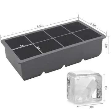 Bangp Large Ice Cube Trays for Whiskey and Cocktails