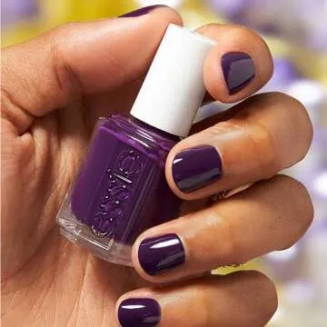 essie Salon-Quality Nail Polish, Vegan, Fall 2023, Dark Purple, Underground Ball, 0.46 fl oz