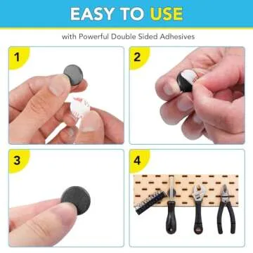 TRYMAG 90 Ceramic Crafts Magnets with Adhesive Backing