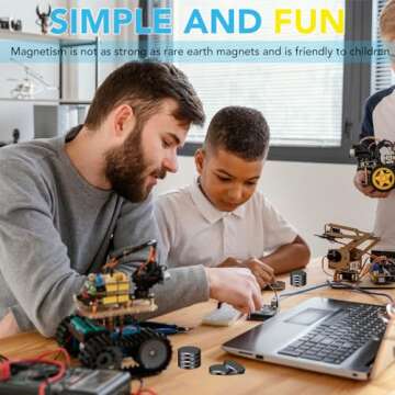 TRYMAG 90 Ceramic Crafts Magnets with Adhesive Backing