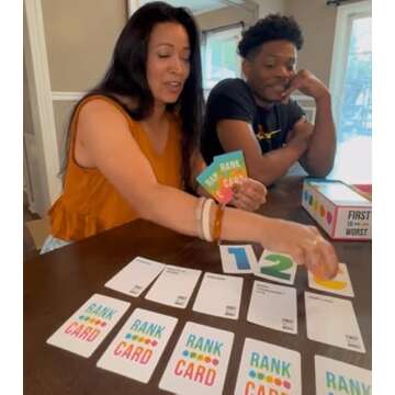 FIRST TO WORST Party Game + After Dark Expansion Set - The Card Game About How Your Friends & Family Rank Things - Adult Card Game for College Students, Groups & Fun Parties with Polarizing Priorities