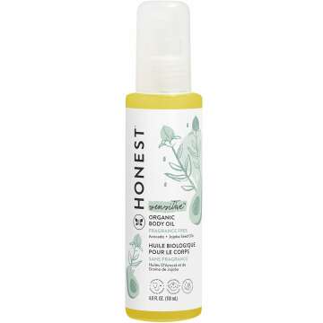 The Honest Company Organic Body Oil for Baby - Gentle, Fragrance Free & Hypoallergenic
