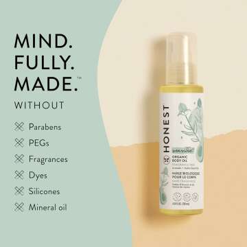 Honest Company Organic Body Oil 4 fl oz for Baby