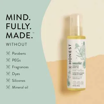 Honest Company Organic Body Oil 4 fl oz for Baby