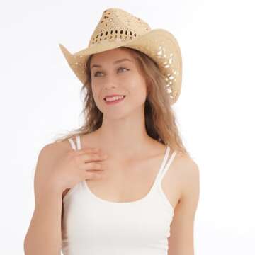 Stylish WQWOVRVO Cowboy Hat for Unisex Outdoor Use