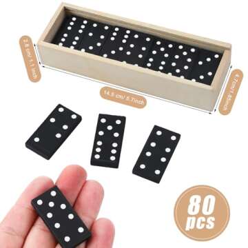 Hungdao Mini Dominoes Set | 24 Pack Travel Educational Toys
