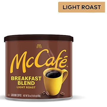 McCafe Breakfast Blend Ground Coffee, 30 oz Canister