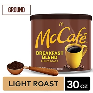 McCafe Breakfast Blend Ground Coffee, 30 oz Canister