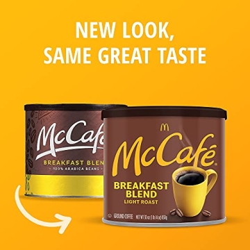 McCafe Breakfast Blend Ground Coffee, 30 oz Canister
