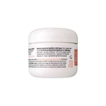 Organic Manuka Skin Soothing Cream for Sensitive Dry Skin, Original Formula, Itch Relief, Honey Ecze...