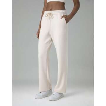 Colorfulkoala Women's High Waisted Ultra Soft Drawstring Modal Sweatpants Wide Leg Casual Lounge 29.5" Inseam Pants with Pockets(S, Pink Suede)