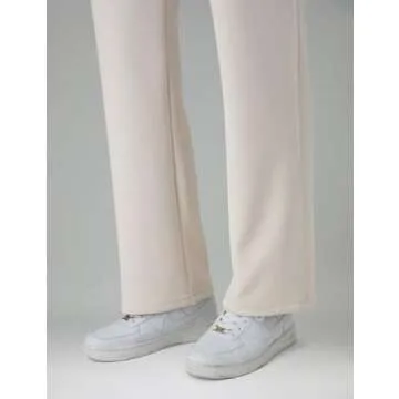 Colorfulkoala Women's High Waisted Ultra Soft Drawstring Modal Sweatpants Wide Leg Casual Lounge 29.5" Inseam Pants with Pockets(S, Pink Suede)