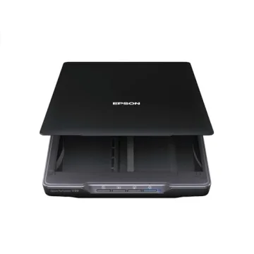 Epson Perfection V39 Color Photo & Document Scanner with Scan-To-Cloud & 4800 Optical Resolution, Bl...