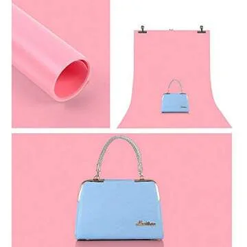 Selens 27x51inch (68x130cm) PVC Photography Backdrop Matte Background Paper Kit for Photo Video Studio, 6 in 1 Kit PVC Plastic Background Waterproof Backdrop PVC Roll Screen for Portrait Product Shot
