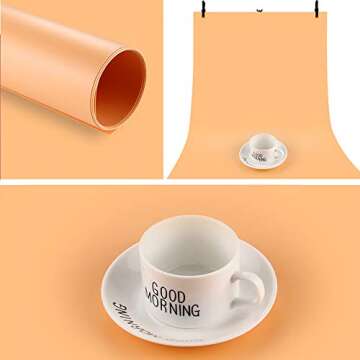 Selens 27x51inch (68x130cm) PVC Photography Backdrop Matte Background Paper Kit for Photo Video Studio, 6 in 1 Kit PVC Plastic Background Waterproof Backdrop PVC Roll Screen for Portrait Product Shot
