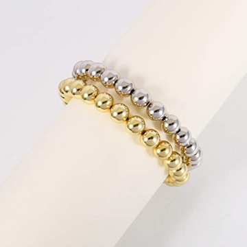 Elegant Badu Gold Bead Bracelet for Women - Glamorous & Stackable