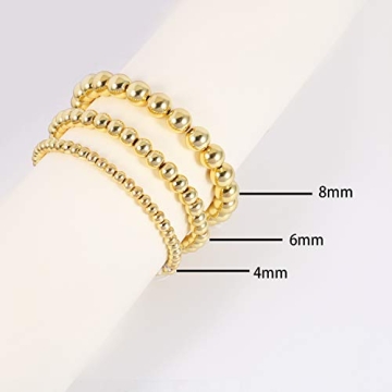 Elegant Badu Gold Bead Bracelet for Women - Glamorous & Stackable