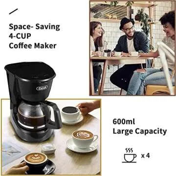 Compact Gevi 4 Cups Coffee Maker for Delicious Brews