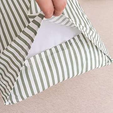 JELLYMONI 100% Natural Cotton Pillowcases Set - 4 Pack