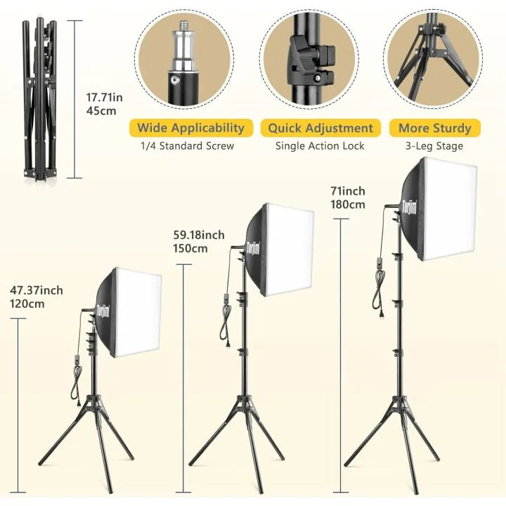 Professional Softbox Lighting Kit for Photography