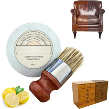 Jefuzh Lux Grove Furniture Salve & Brush Set - Leather Repair & Care