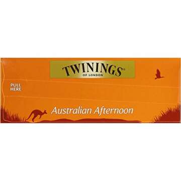 Twinings of London Australian Afternoon Tea - 100 Tea Bags - Full Bodied Black Tea Designed for Australia