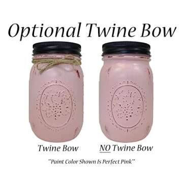 Renewed Decor Rustic Painted Mason Jar Soap Lotion Pump Dispenser - Modern Farmhouse Bathroom and kitchen Decor - Available in 20 colors - Shown in Sky Blue