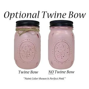 Renewed Decor Rustic Painted Mason Jar Soap Lotion Pump Dispenser - Modern Farmhouse Bathroom and kitchen Decor - Available in 20 colors - Shown in Sky Blue