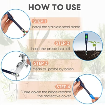 YINMIK Digital pH Tester for Soil and Water Measurement