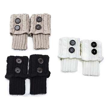 Women Boot Knit Cuffs for Warmth and Style