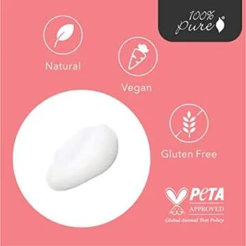 100% PURE Green Tea Cloud Natural Foam Facial Cleanser Daily Face Wash & Deep Hydration Pore Cleansing Makeup Remover for Women Men All Skin Types Even Sensitive, Vegan - 5.07 fl oz