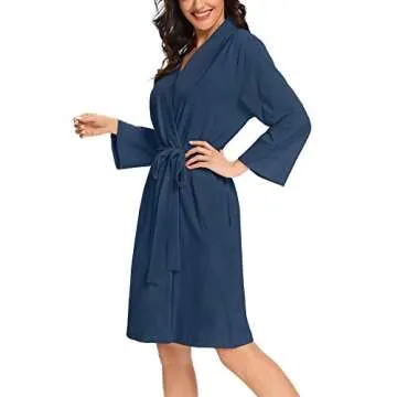 MZROCR Lightweight Cotton Robes for Women Comfort
