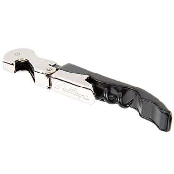 Pulltap Double-Hinged Waiters Corkscrew Black Stainless Steel