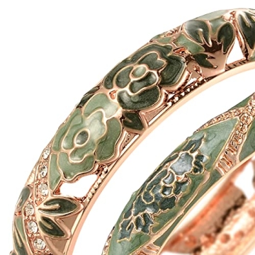 UJOY Vintage Cloisonne Cuff Bracelets for Elegant Style