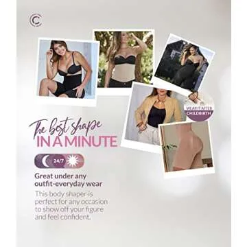 CURVEEZ High-Waisted Tummy Control Body Shaper for Women