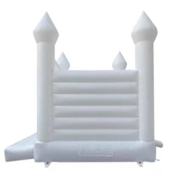 Elegant Inflatable White Jumper Castle for Celebrations