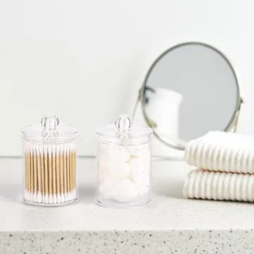 Tbestmax 4 Pack Qtip Holder for Bathroom Organization