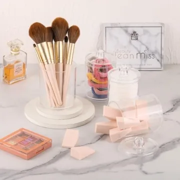 Tbestmax 4 Pack Qtip Holder for Bathroom Organization