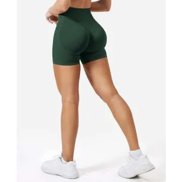 VOYJOY Workout Impact Shorts - Tummy Control & Scrunch Design